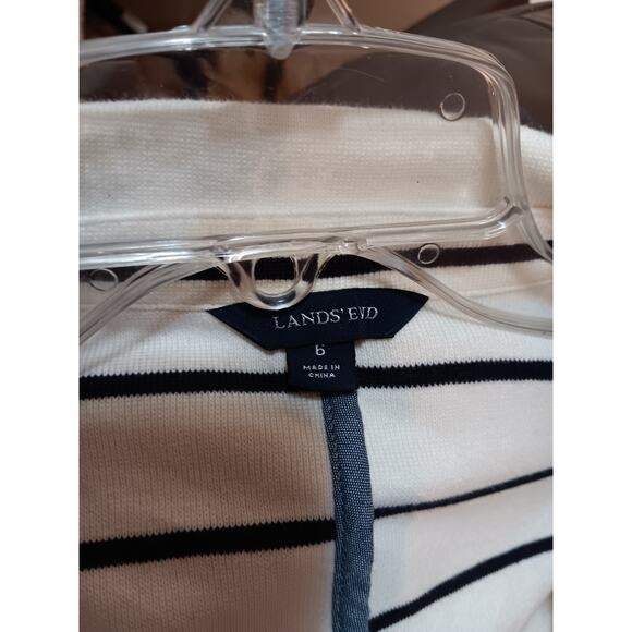 LAND'S End Nautical Knit blazer size 6 - Picture 4 of 4